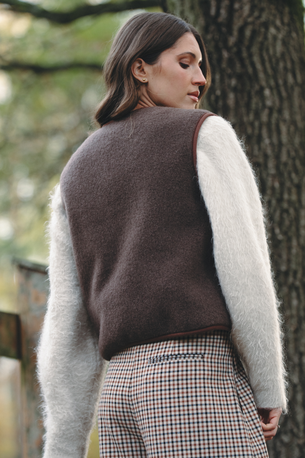 KAMIZELKA TYB CZEKOLADA MARTINI FELTED