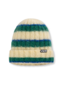 CZAPKA FLUFF ZIELONY/ ECRU