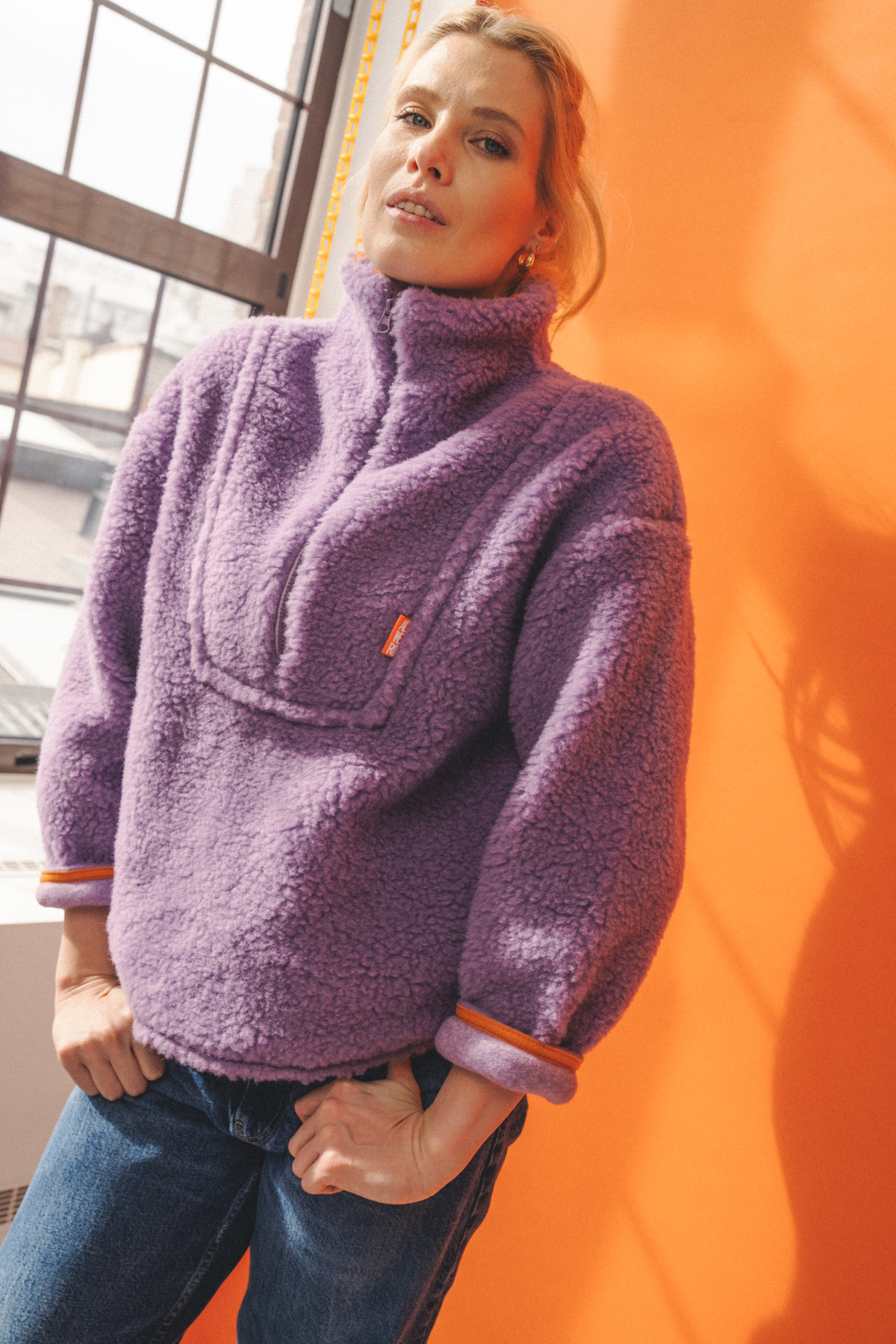 BLUZA POLAR MERINO ORA UL LILA/ FLOW DUO 2