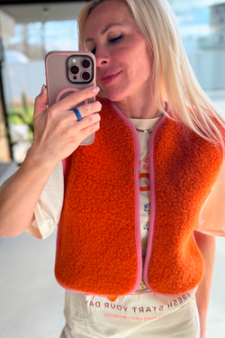 KAMIZELKA MERINO CAMINO VS MANDARYNKA