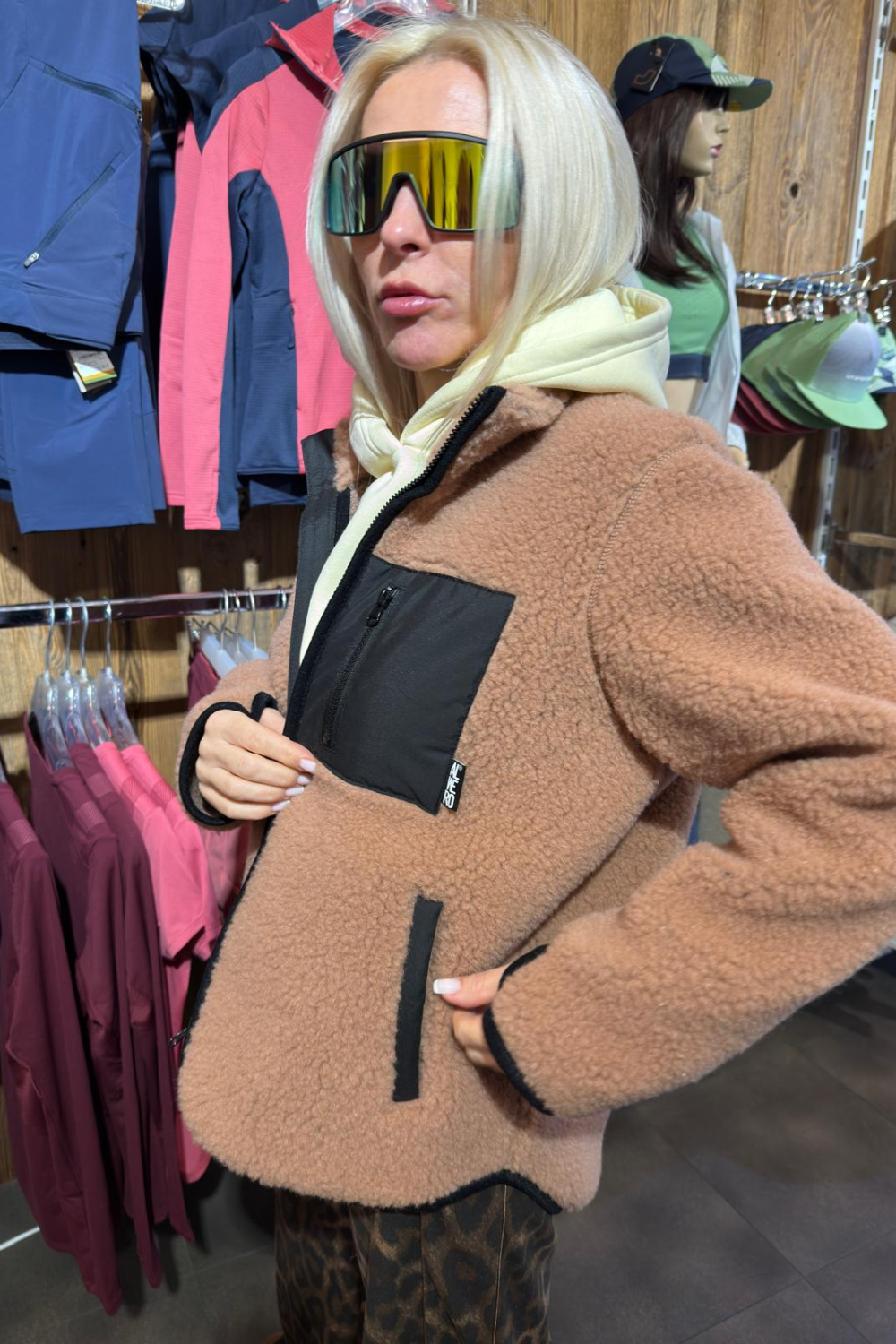KURTKA SHERPA RUGBY TAN ULTRA LIGHT