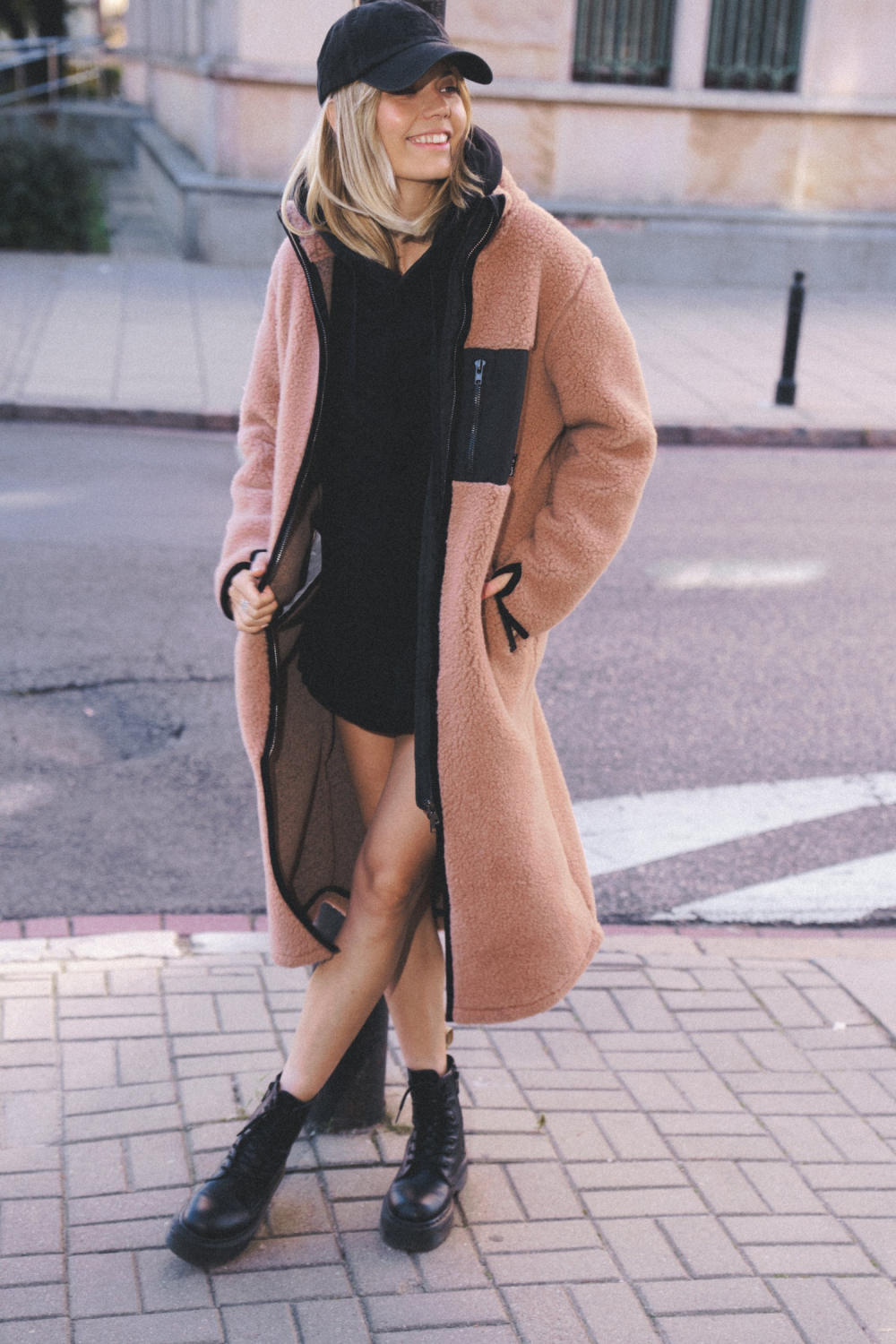 PŁASZCZ SHERPA LONG RUGBY TAN