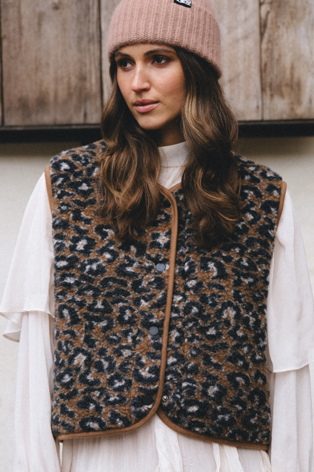 KAMIZELKA TYB PATTERN LAMPART KARMEL