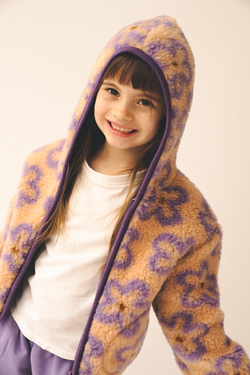 BLUZA MERINO KUFA JR. FLOWS APRICOT