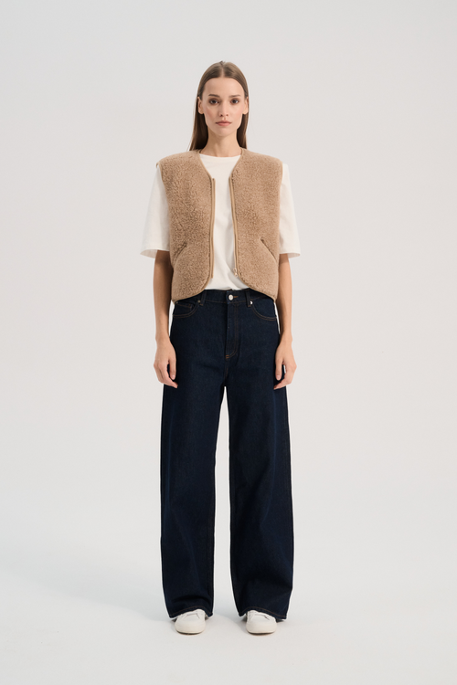 KAMIZELKA WEŁNIANA POS DĘBOWY