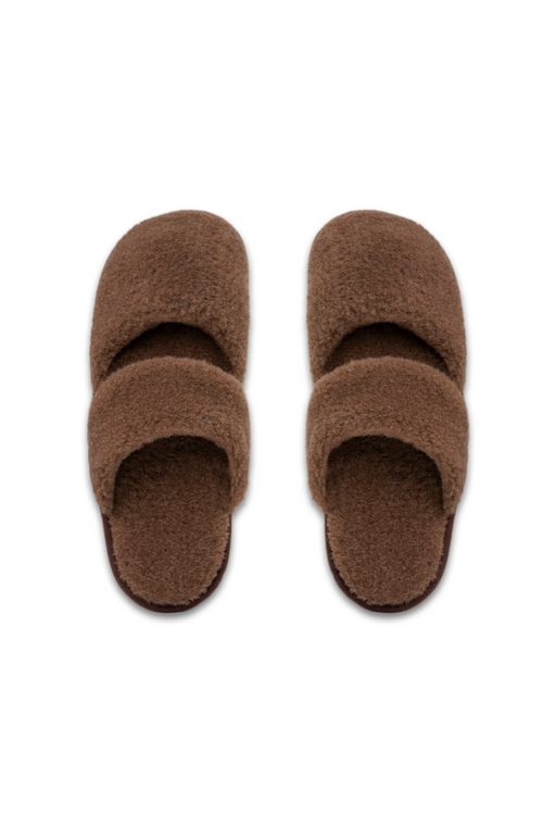 PANTOFLE WEŁNIANE BUBU CAMELLO