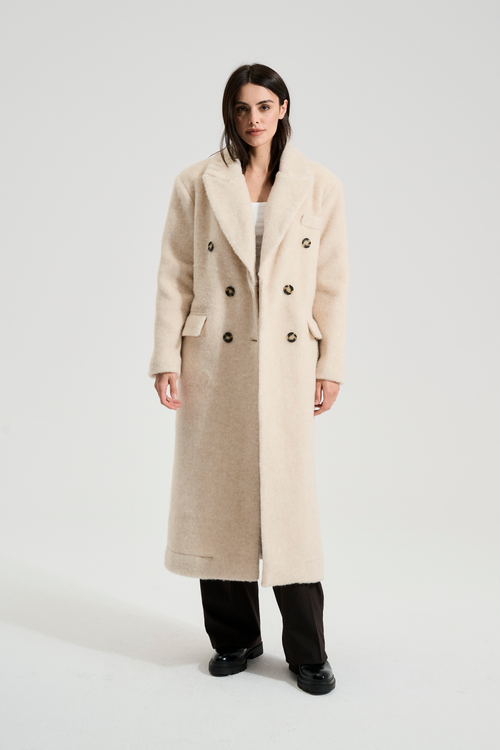 PŁASZCZ WEŁNIANY CLASSY BEŻ