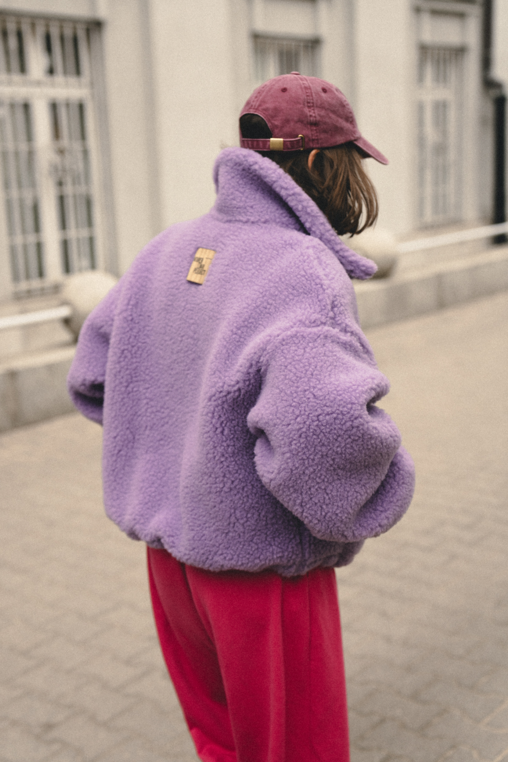 KURTKA POLAR MERINO BLANCS LILA