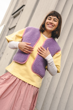 KAMIZELKA MERINO CAMINO VS LILA