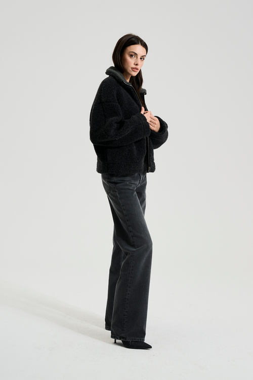 POLAR WEŁNIANY NISEKO GŁĘBOKA CZERŃ