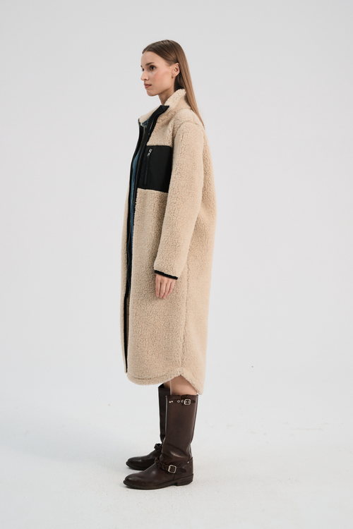 PŁASZCZ MERINO SHERPA LONG