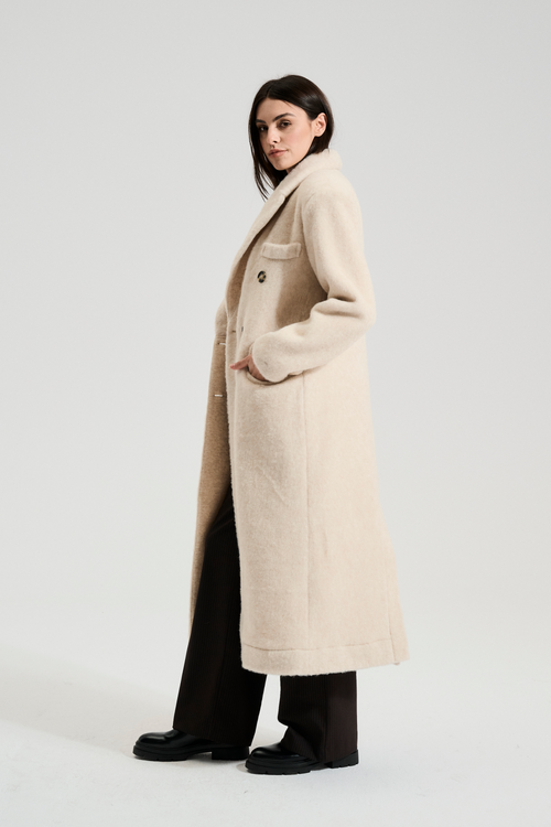 PŁASZCZ WEŁNIANY CLASSY BEŻ