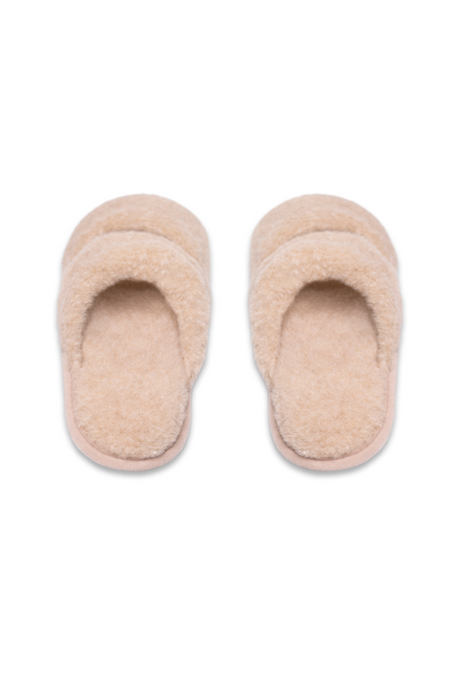 PANTOFLE WEŁNIANE BUBU BEŻ