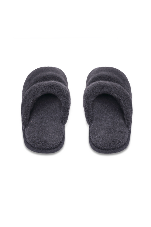 PANTOFLE WEŁNIANE BUBU STALOWY