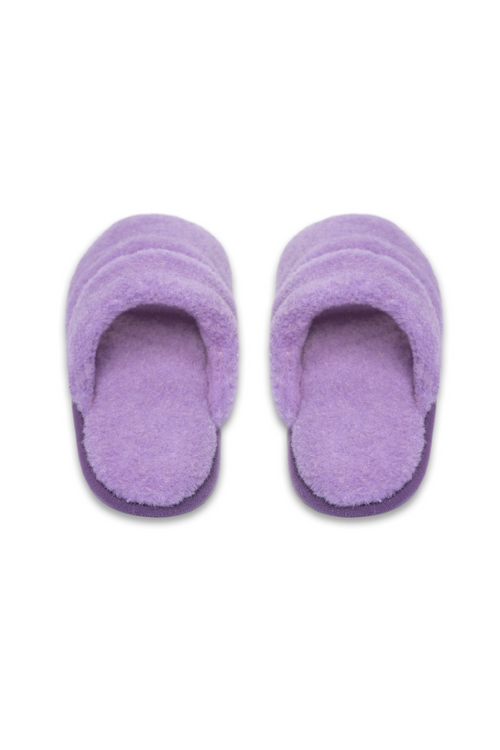 PANTOFLE WEŁNIANE BUBU LAWENDA