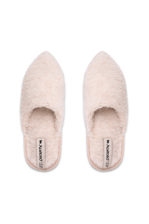 PANTOFLE WEŁNIANE  LU ALABASTER