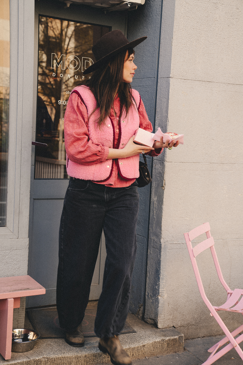 KAMIZELKA MERINO SUR VS BUBBLE GUM/ BEET