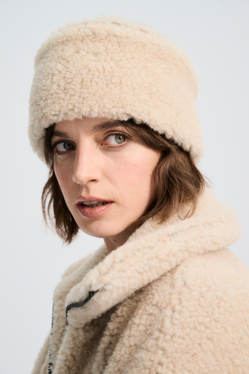 OPASKA WEŁNIANA VOVO PIASKOWY BRĄZ