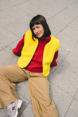 KAMIZELKA MERINO POS LEMON GRASS