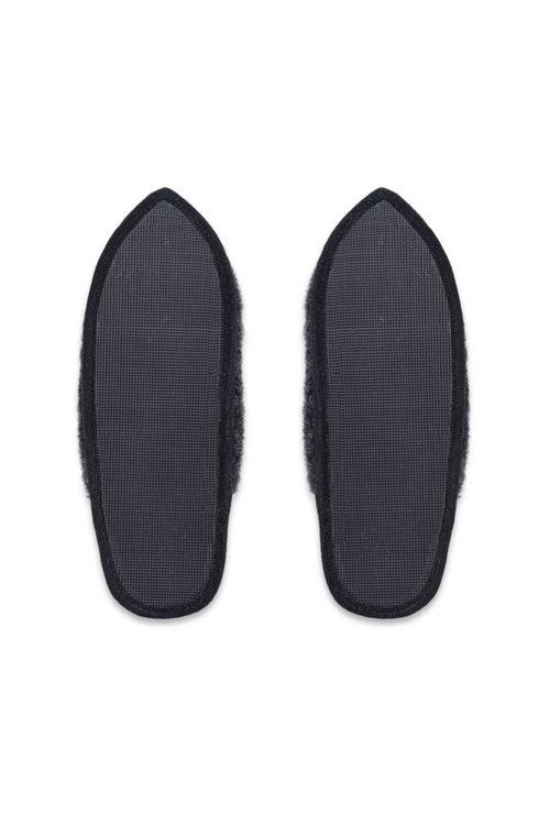 PANTOFLE WEŁNIANE  LU GŁĘBOKA CZERŃ