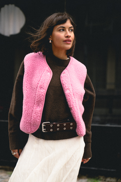 KAMIZELKA MERINO TYB BUBBLE GUM