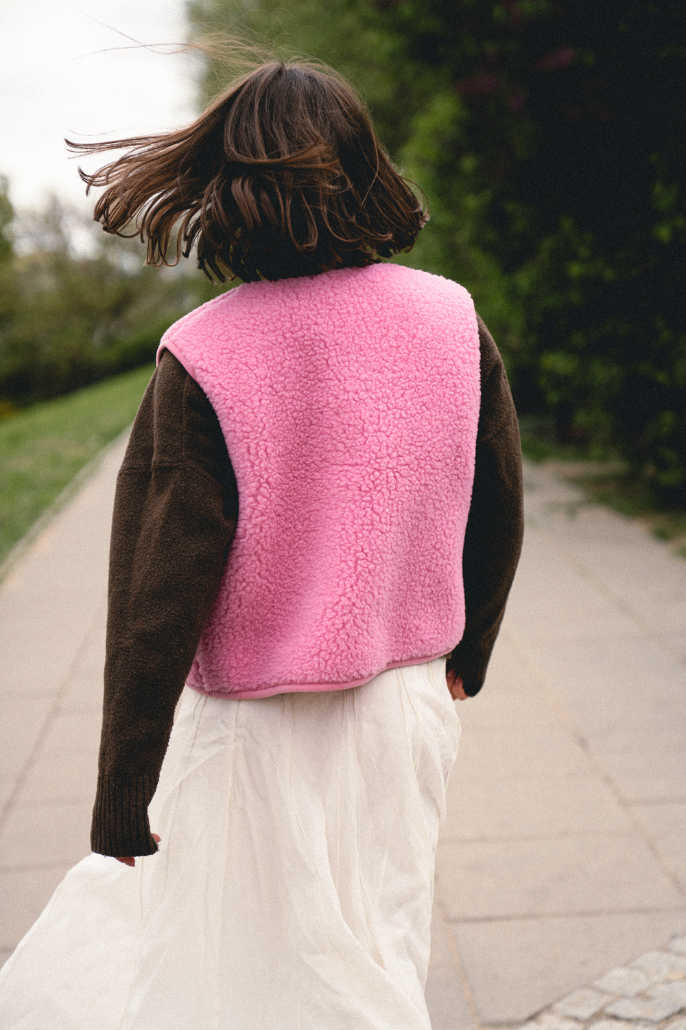 KAMIZELKA MERINO TYB BUBBLE GUM