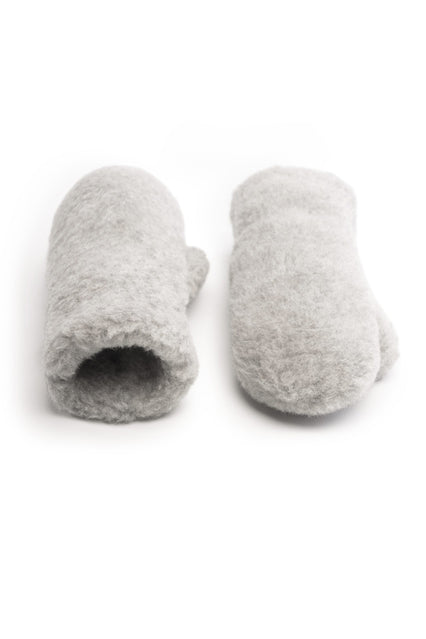 RĘKAWICZKI WEŁNIANE GULLY LUX SREBRNY