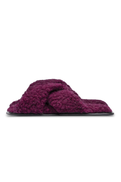 PANTOFLE WEŁNIANE TWENN X FUKSJA