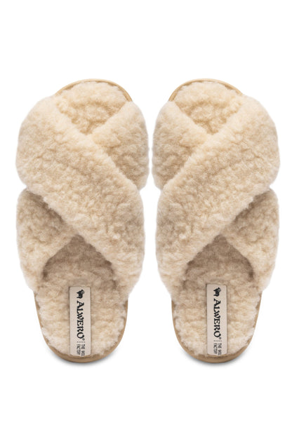 PANTOFLE WEŁNIANE TWENN X BEŻ