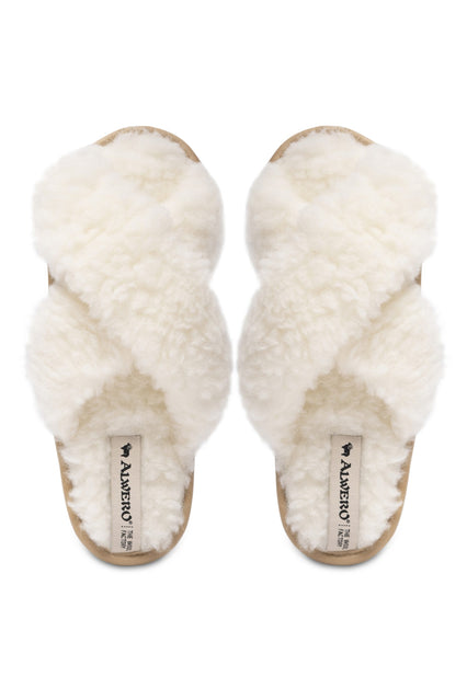 PANTOFLE WEŁNIANE TWENN X NATURALNY