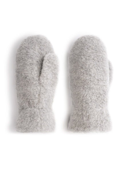 RĘKAWICZKI WEŁNIANE GULLY LUX SREBRNY