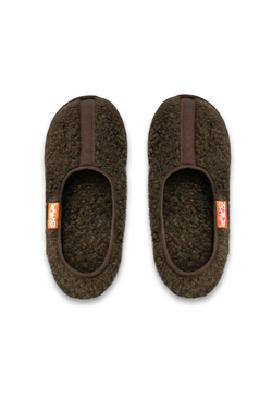 PANTOFLE WEŁNIANE DO KOSTKI BALLES KHAKI