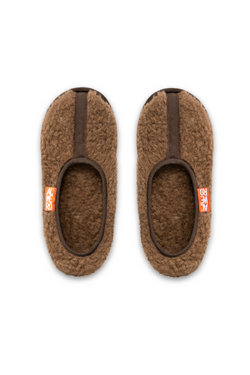 PANTOFLE WEŁNIANE DO KOSTKI BALLES CAMELLO