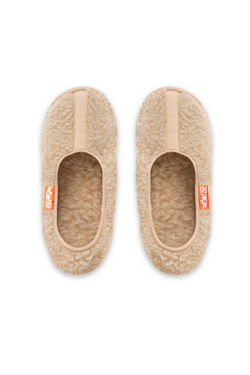 PANTOFLE WEŁNIANE DO KOSTKI BALLES BEŻ