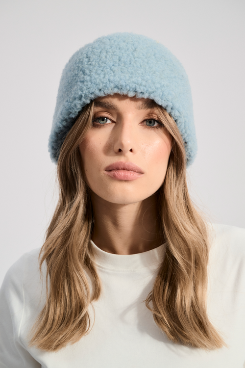 OPASKA WEŁNIANA VOVO LODOWY NIEBIESKI