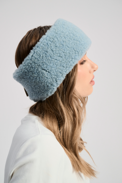 OPASKA WEŁNIANA VOVO LODOWY NIEBIESKI