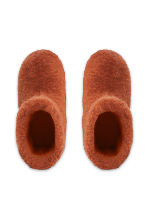 PANTOFLE WEŁNIANE SPECIALS PAMARAŃCZ