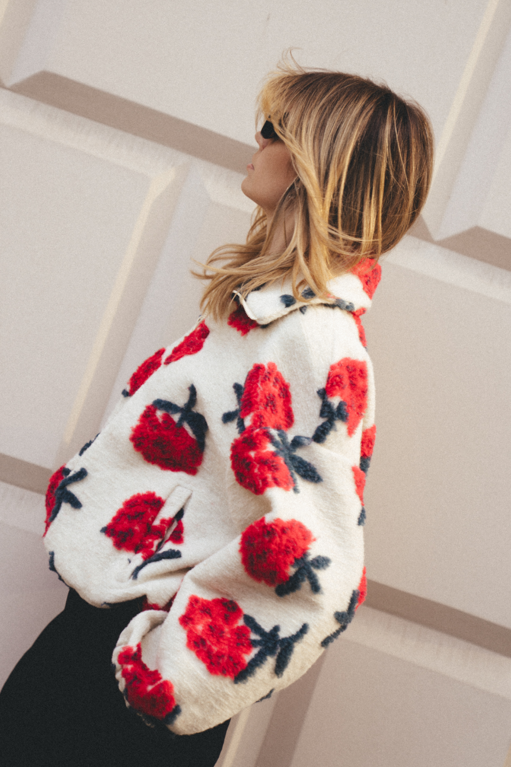 KURTKA POLAR MERINO BLANCS PEONY LOOP