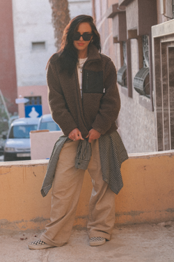 KURTKA SHERPA + CZEKOLADA MARTINI