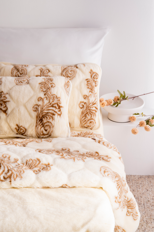 KOMPLET POŚCIELI WEŁNIANEJ GLAMOUR 160x200