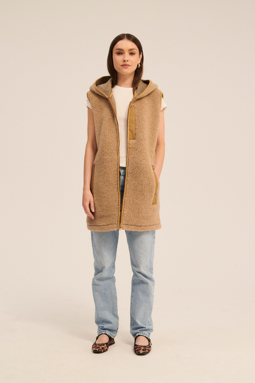 KAMIZELKA WEŁNIANA APRES DĘBOWY