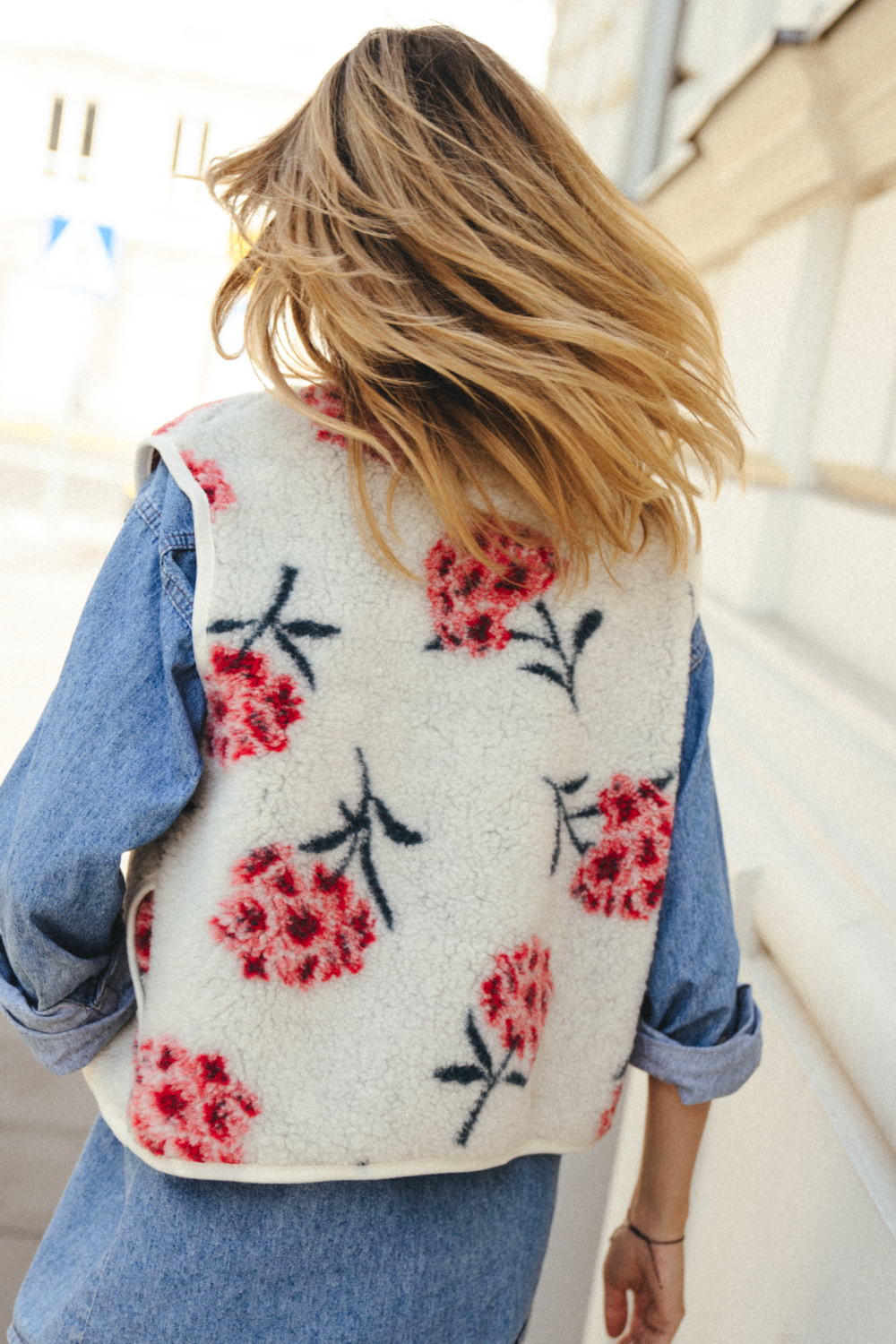 KAMIZELKA MERINO SUR PEONY