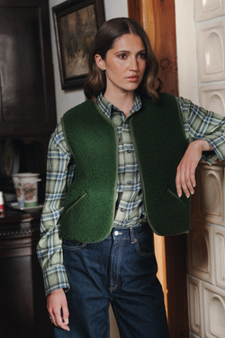 KAMIZELKA POS CIEMNA ZIELEŃ