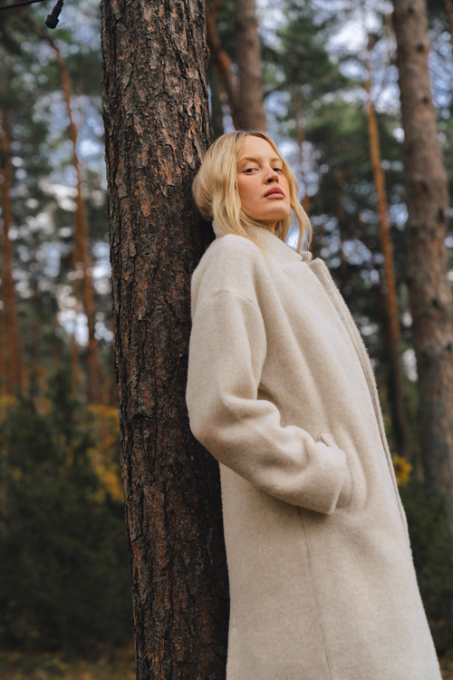 PŁASZCZ WEŁNIANY TELLU