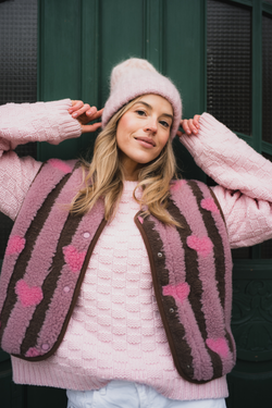 KAMIZELKA TYB L00P STRIPEY HEARTS