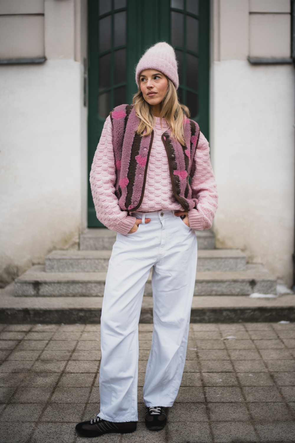 KAMIZELKA TYB L00P STRIPEY HEARTS