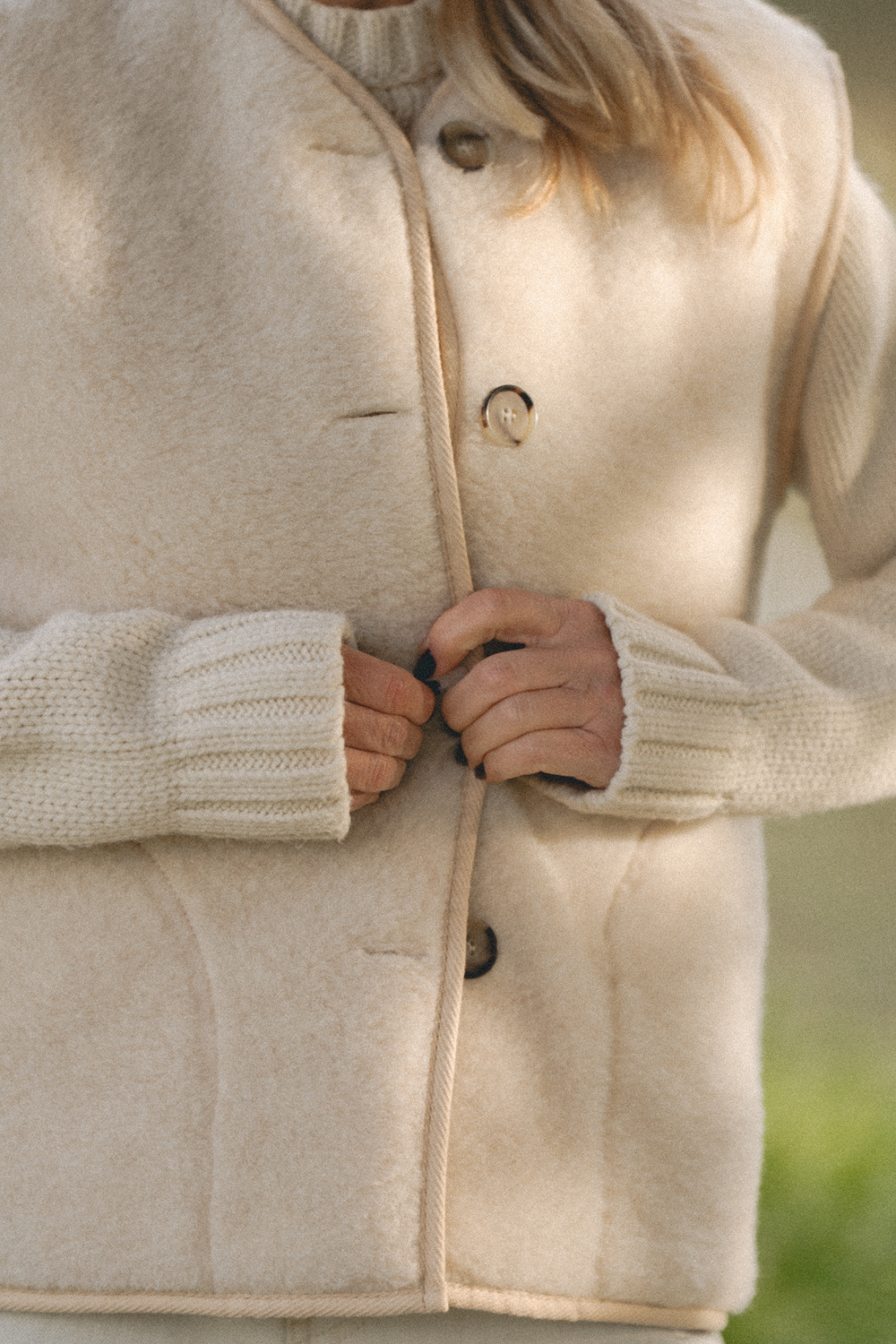 KAMIZELKA MERINO LILA LUX ALABASTER