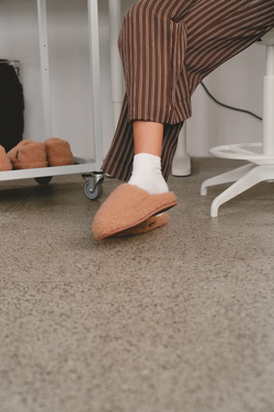 PANTOFLE BASICS RUGBY TAN