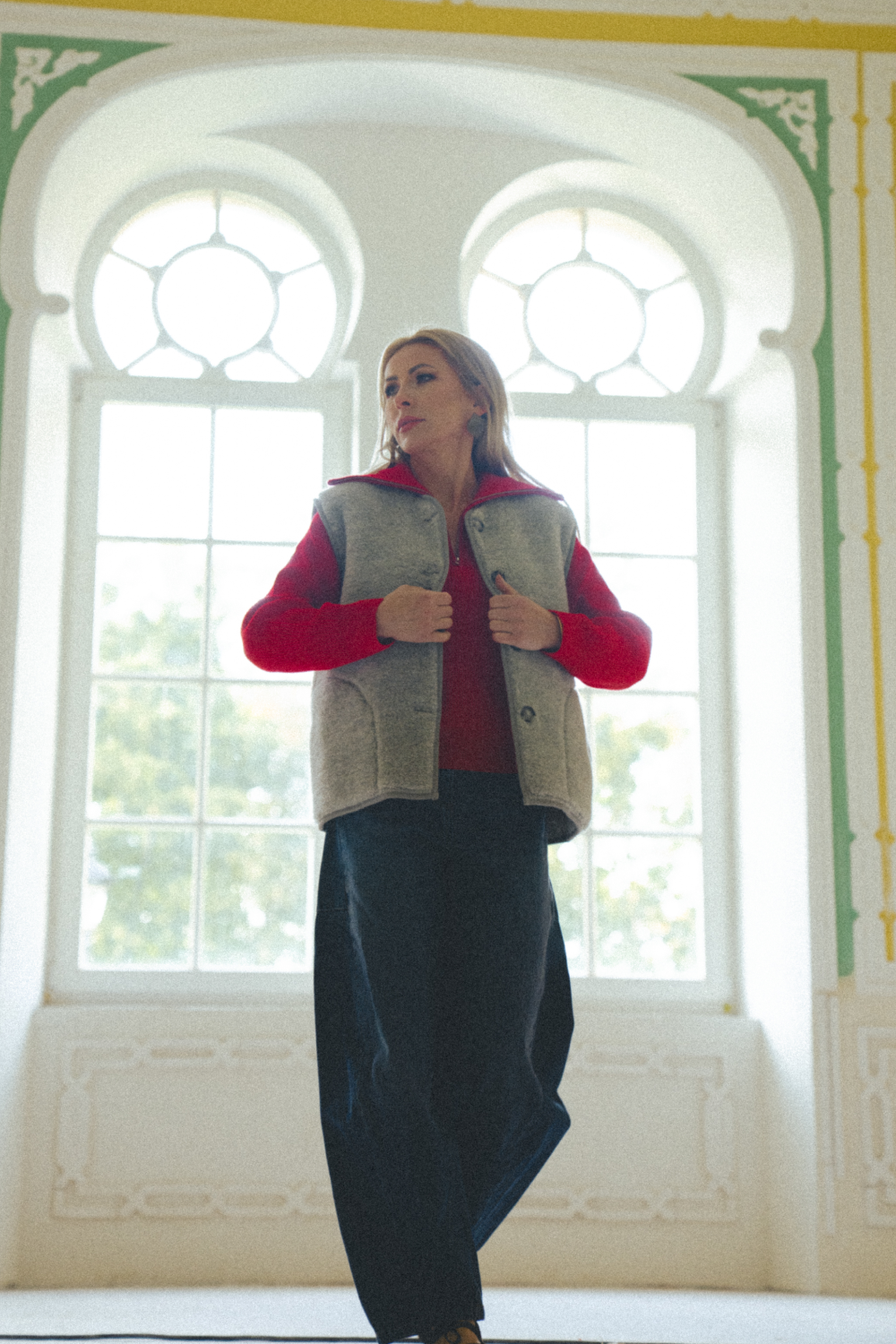 KAMIZELKA MERINO LILA LUX SILVER