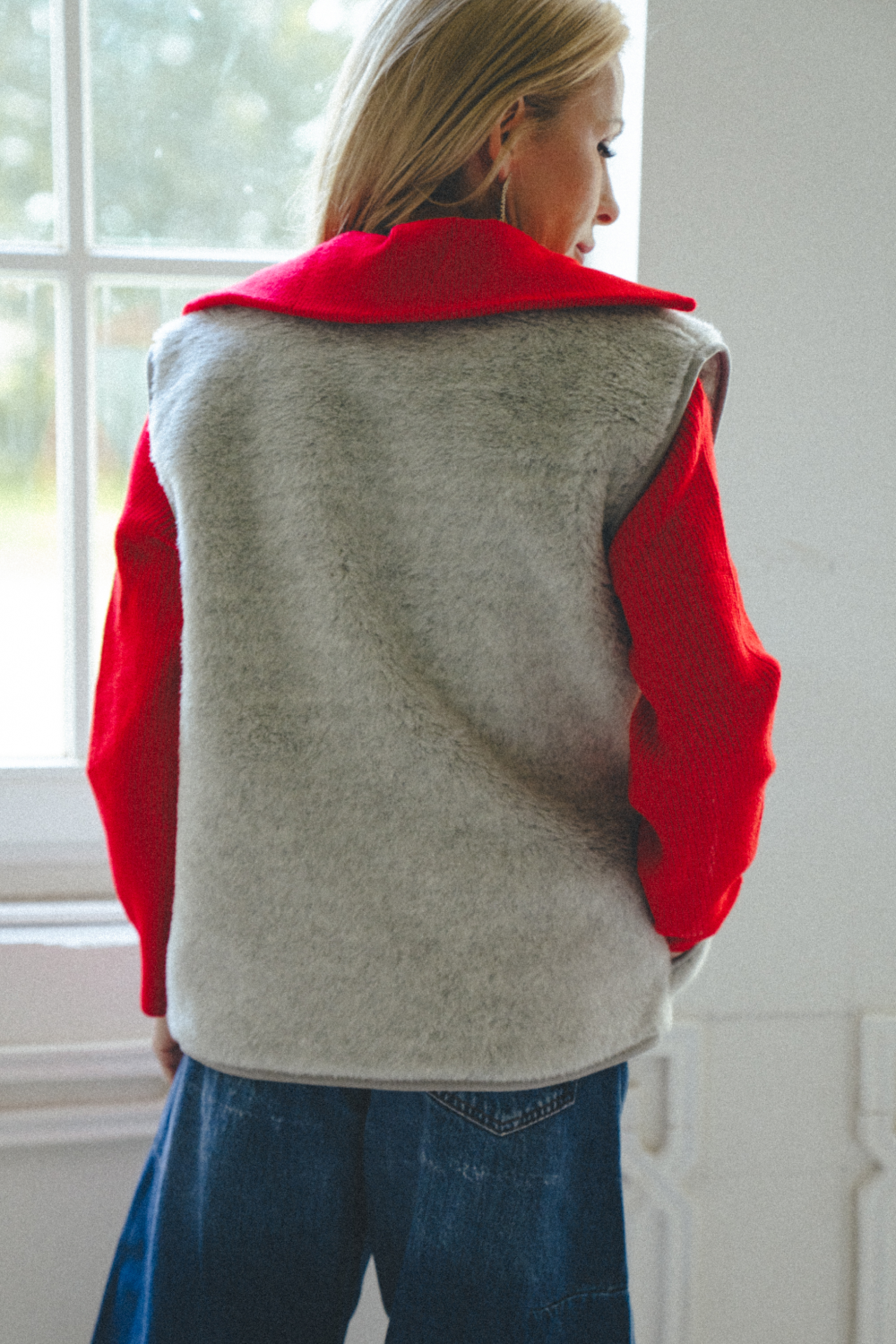 KAMIZELKA MERINO LILA LUX SILVER
